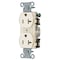 Hubbell Wiring Device-Kellems Straight Blade Receptacle, 5-20R, 20 A, 125V AC, 2 Pole, 3 Wire, Flush Mount, Grounded BR20LA - alternate 1